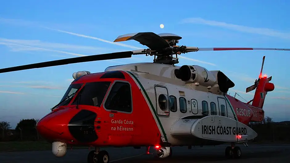 Coast Guard chopper airlifts injured fisherman to hospital Image