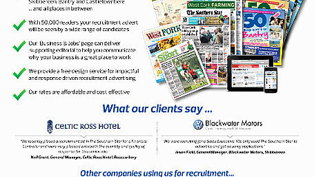 If your business needs to recruit from West Cork...talk to us! Image