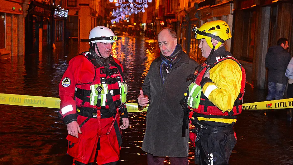Bandon River breaches 2m level as high tide due within the hour Image