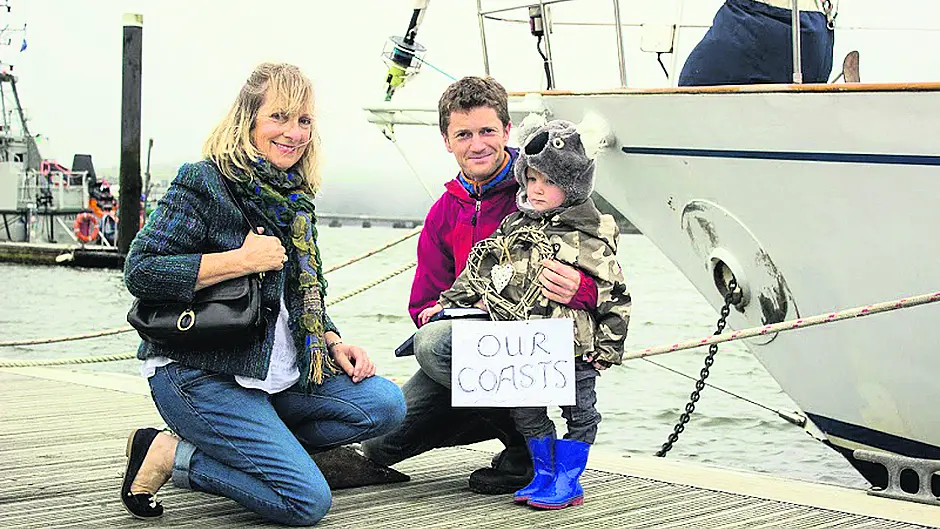 Sail training vessel The Spirit of Oysterhaven in sea survey role Image