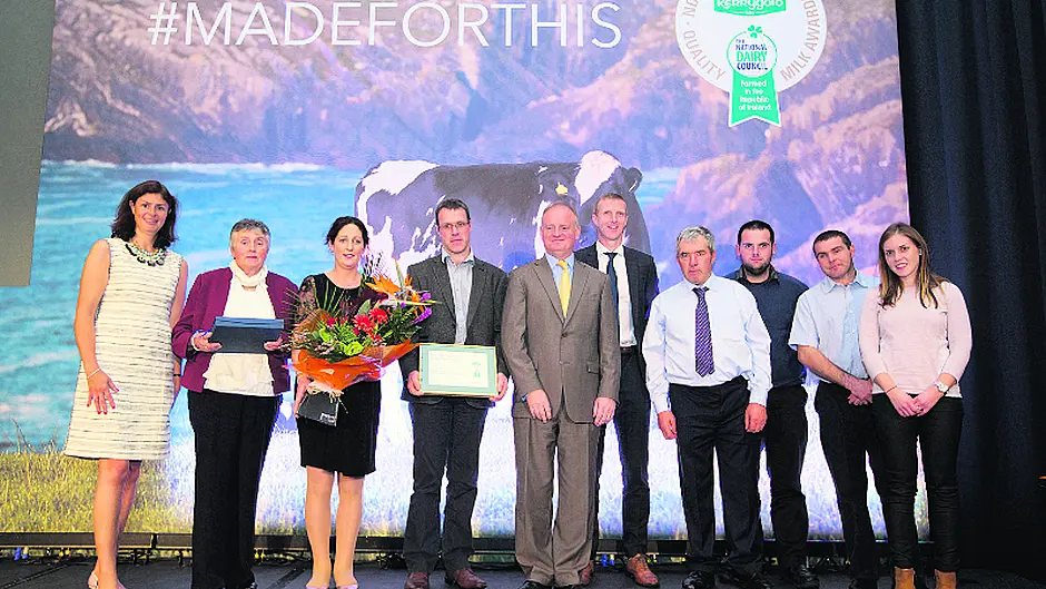 Local winners at milk quality awards night Image