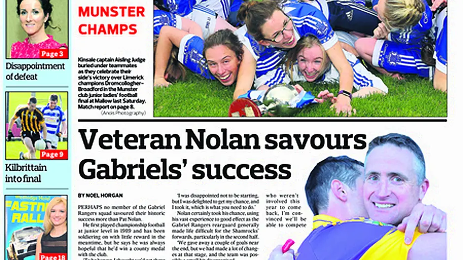 Southern Star best for West Cork sport Image