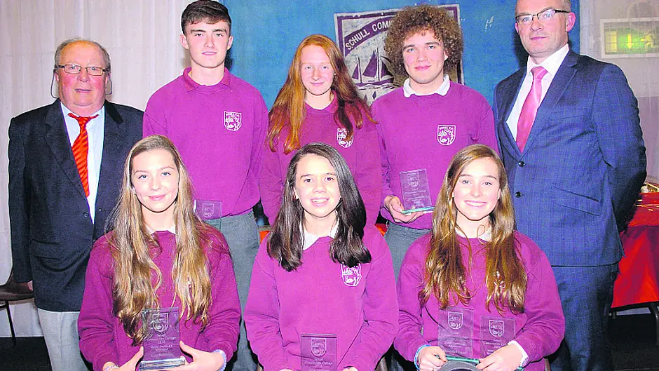 Schull Community College students celebrate successes at awards night Image