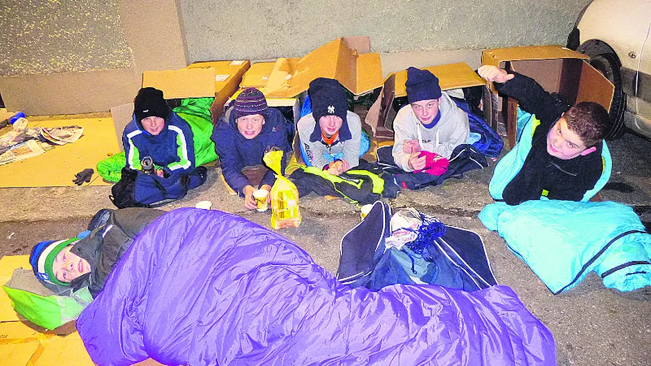 Ballinascarthy teens did 'sleepout' for charity Image