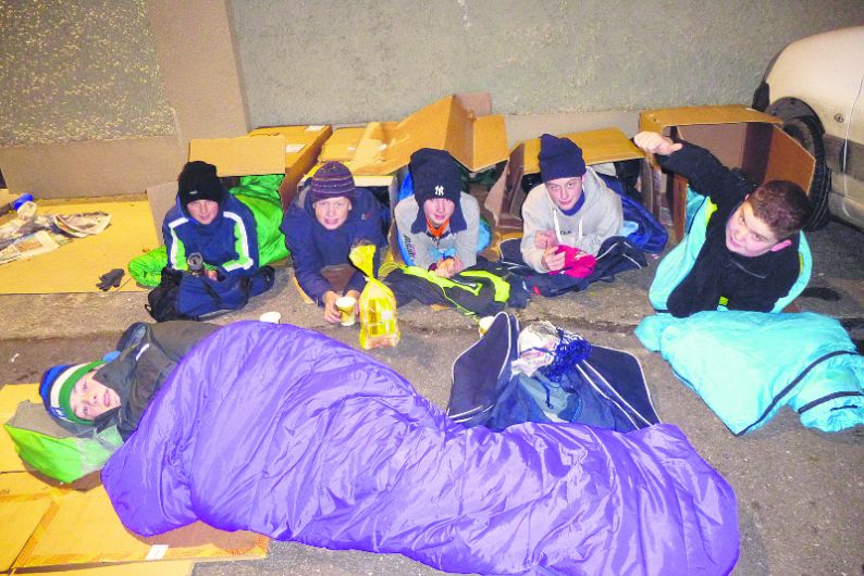 Ballinascarthy teens did 'sleepout' for charity Image