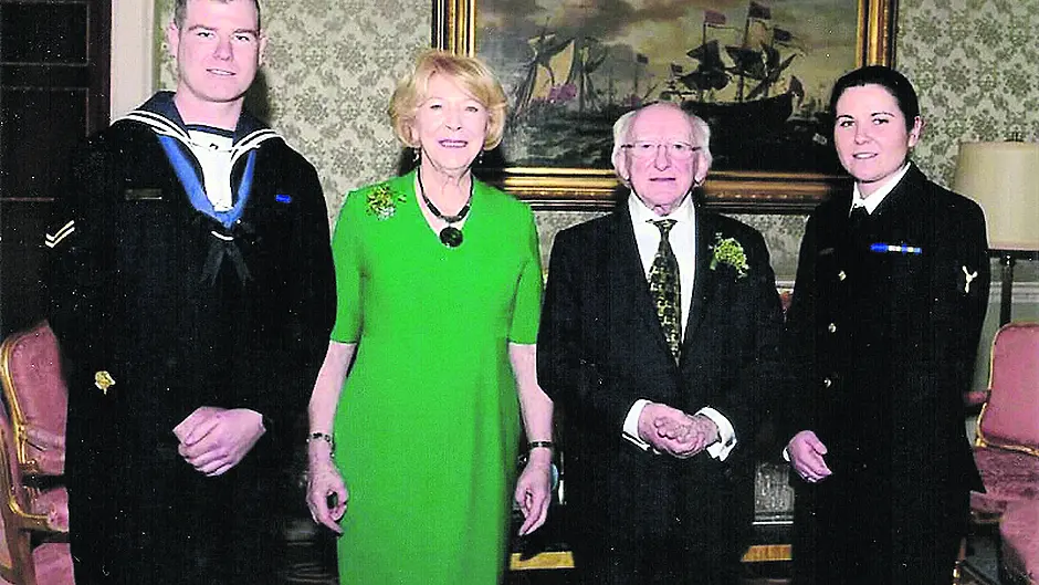 Family of Patricia so proud of their LÉ Samuel Beckett hero Image