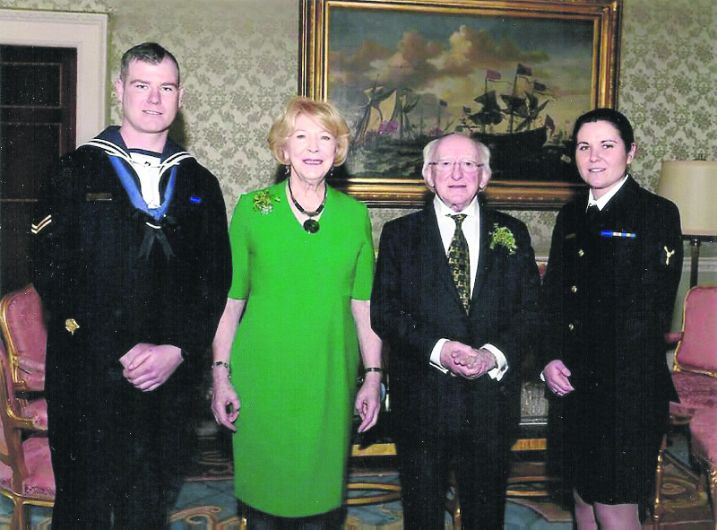 Family of Patricia so proud of their LÉ Samuel Beckett hero Image