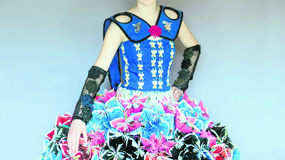 Home-schooled Cosima's dress a lesson in creativity Image