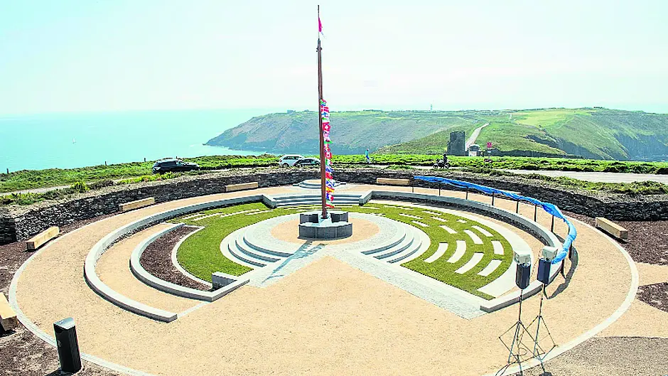 Lusitania garden is opened at Old Head Image