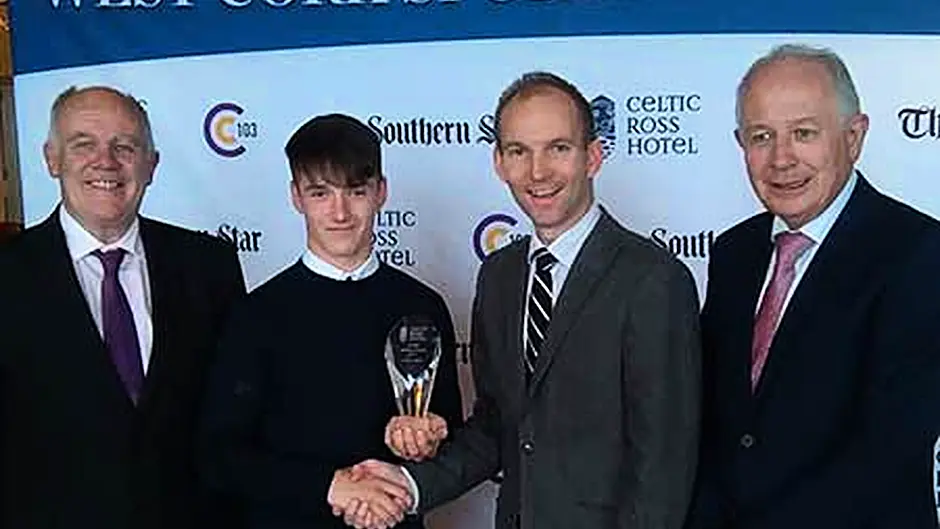 West Cork Youth Sports Star award for Skibbereen's Jordi Image