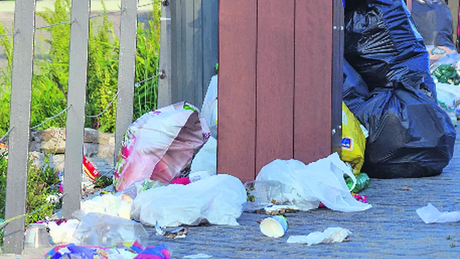 Beach users are urged to bring home their rubbish Image