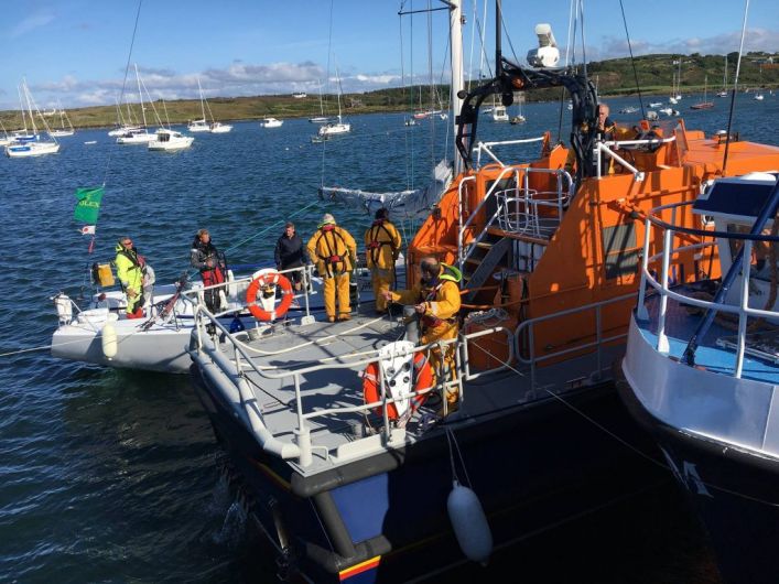 Baltimore RNLI bring 13 Fastnet Race crew safely to shore Image