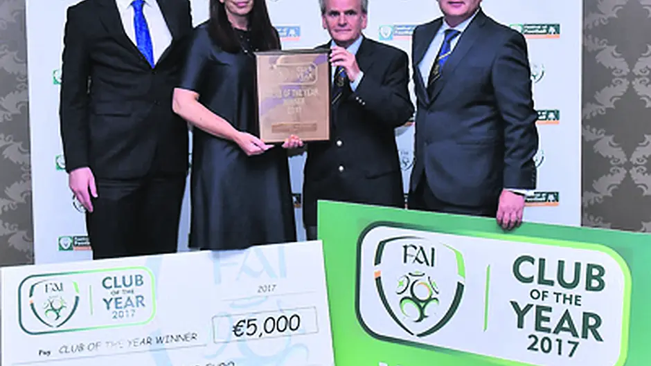 Carrigaline United named FAI Club of the Year 2017 Image
