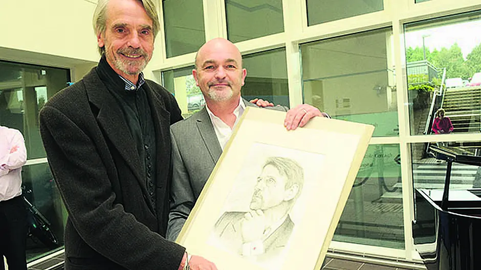 Jeremy Irons launches CUH collection of artworks Image