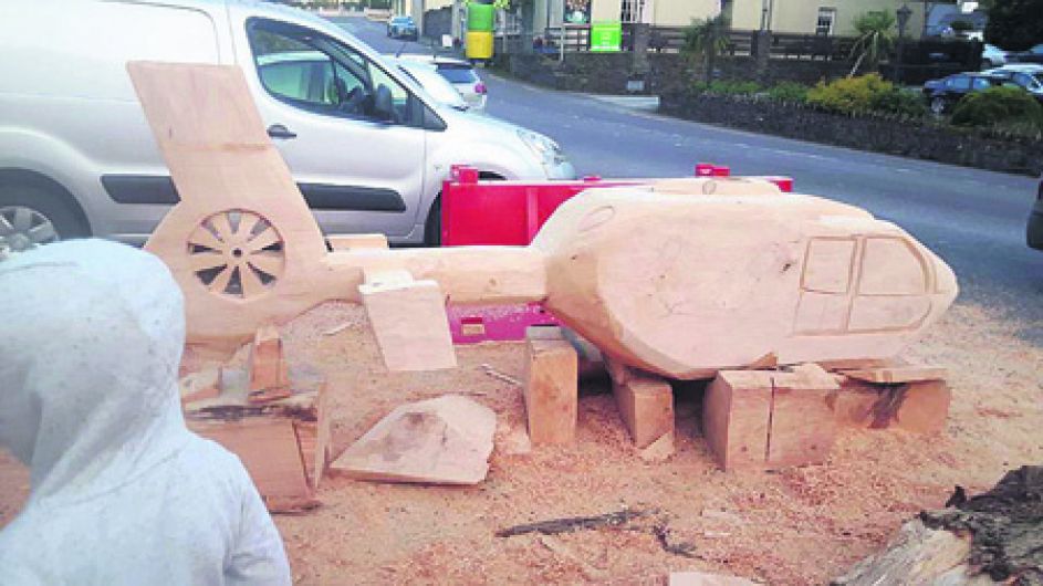 Nathan carves a Leap ‘chopper' to raise funds for Air Ambulance Image