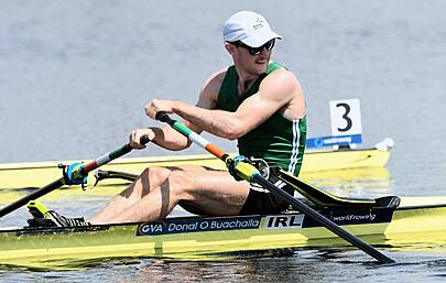 Paul O'Donovan defends his world rowing title in style Image