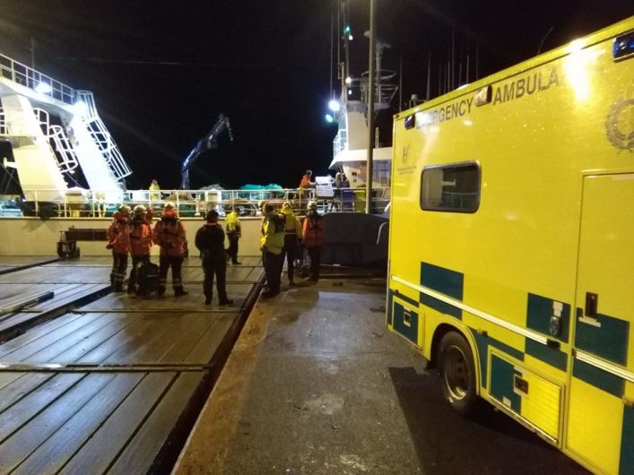 Castletownbere Coast Guard assists in medevac off French fishing vessel Image