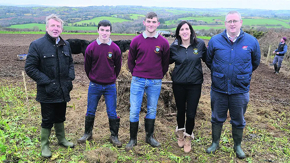 Minister for Agriculture reviews West  Cork students' calf-rearing project Image