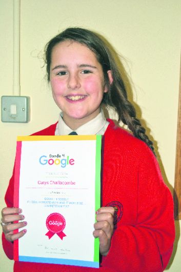 Carys is delighted to be in Doodle for Google final Image