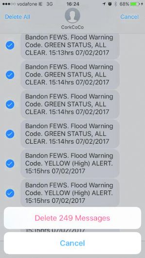 Bandon's residents were ‘flooded' with rogue texts alerts Image