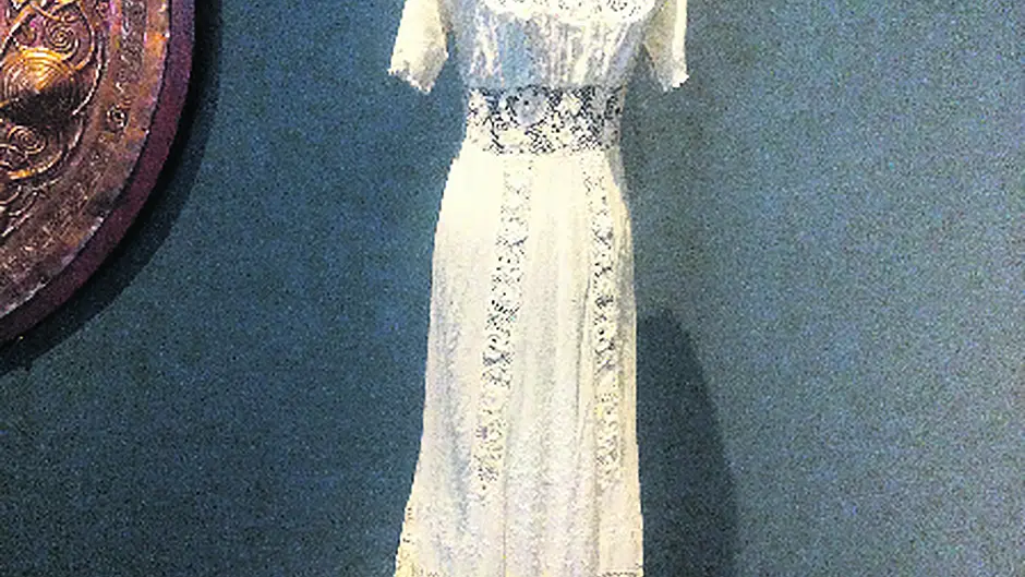 Stunning lace dress may have origins in Castlefreke school Image
