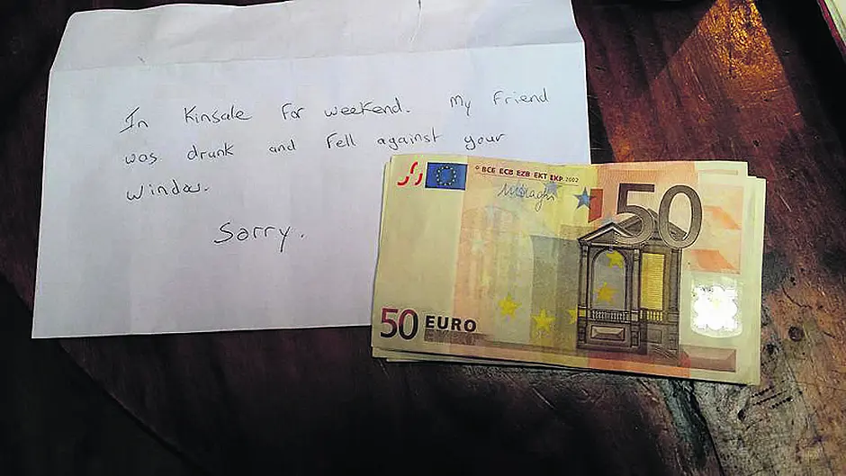From broken glass to a ‘touch of class' over Kinsale window Image