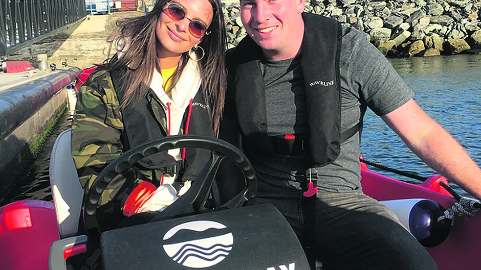 Actress Emily creates waves in Bantry Bay Image