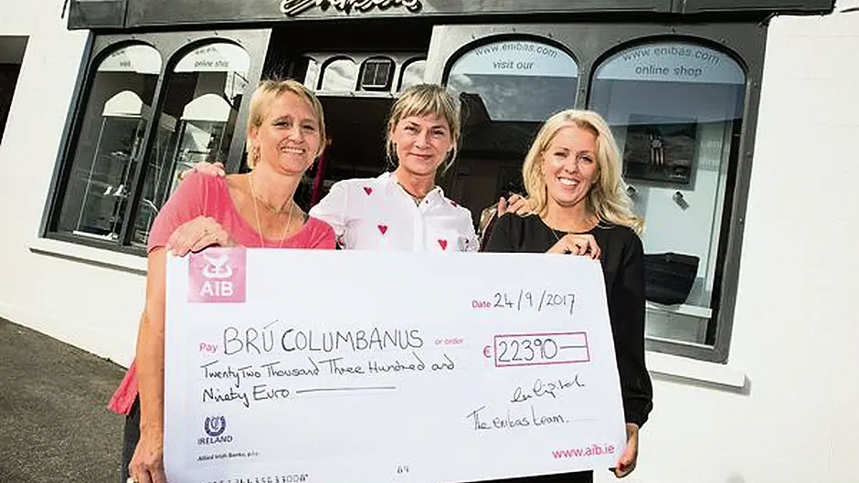 Black's pendant has raised €22,000 for Brú Columbanus support house Image