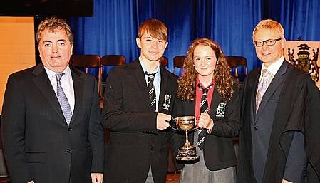 Inspiring address by top businessman  at Bandon Grammar School awards Image