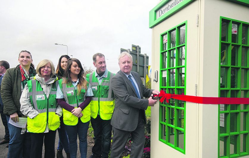 Carrigaline phonebox dials up first of five defibrillators Image