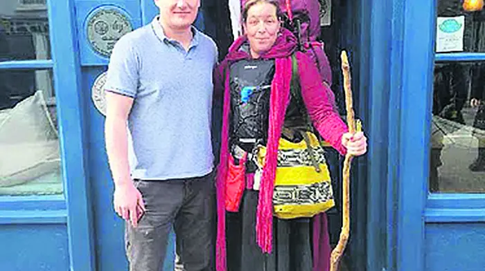 Clon's Anja off to Rome with Sean the harp Image