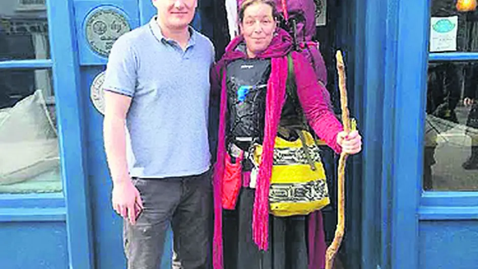 Clon's Anja off to Rome with Sean the harp Image