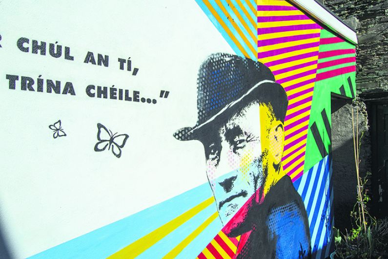 Inspiring 18ft mural of poet adorns Skibbereen street Image