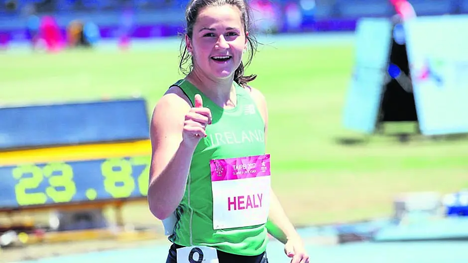 Thumbs  up for Ireland's fastest woman Image