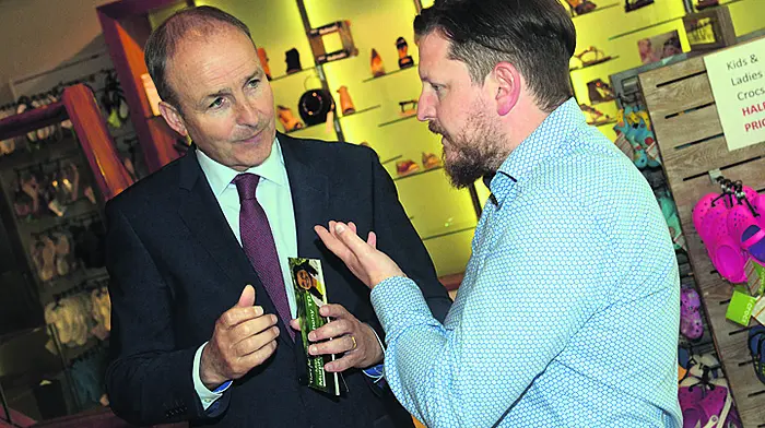 Micheál goes walkabout in Bandon amid election ‘whiff' Image