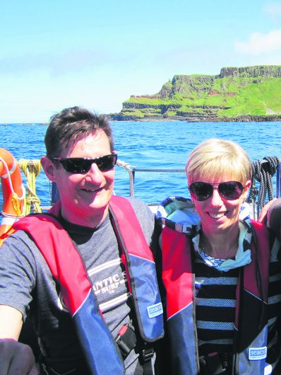 Dermot walking from Beara to Antrim in memory of Jacqui Image