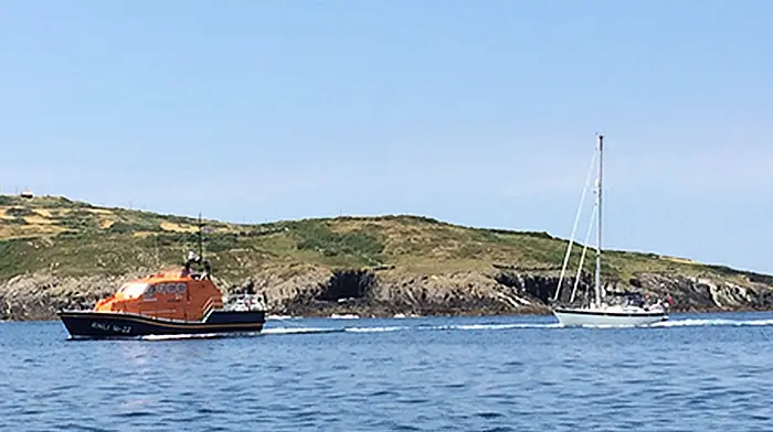 Baltimore RNLI called out to yacht propped on a buoy Image