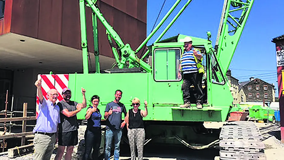 Goodbye to the cranes on the Caol Image