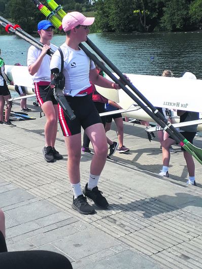 Special moment as Eoghan takes to the water for Skibb Image