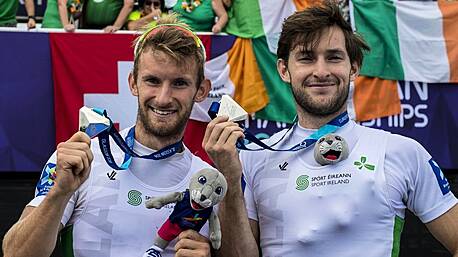 WATCH: O'Donovan brothers win silver at the European Rowing Championships Image