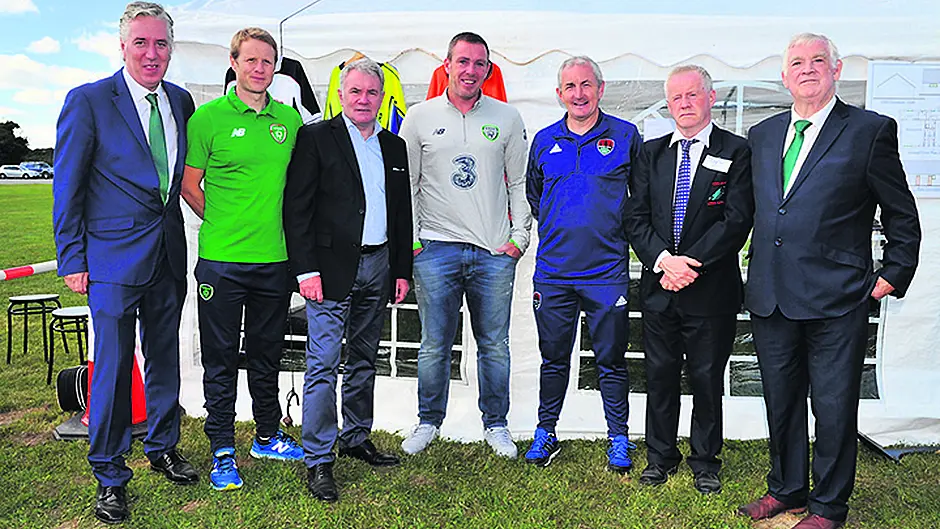Delaney turns the sod on Castletown's new dressing-rooms Image