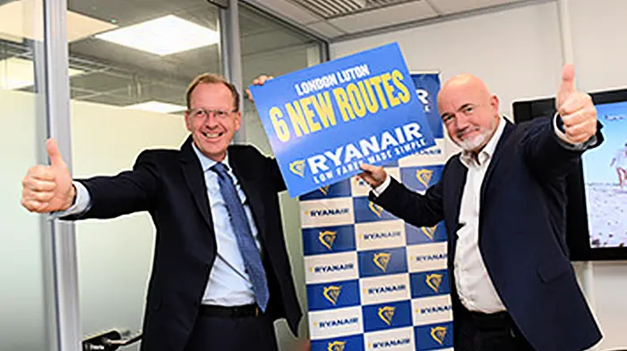 Ryanair launches new Cork –Luton route Image