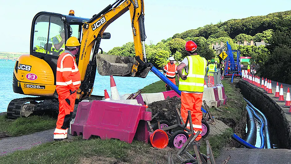 Sewerage scheme no longer a pipe dream with works underway Image