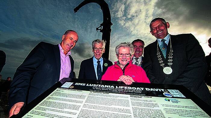 Davit from ill-fated Lusitania is back in Kinsale – 103 years later Image