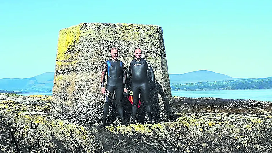 Swimmers test themselves in two separate challenges Image