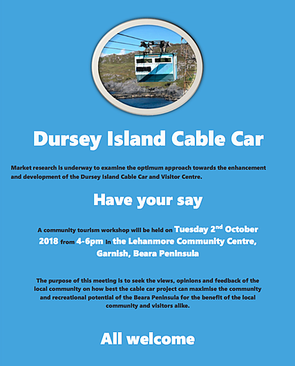 Workshop on future of Dursey and potential of cable car next Tuesday Image