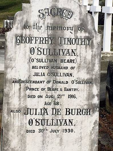 Who are the O'Sullivans buried in New Zealand? Image