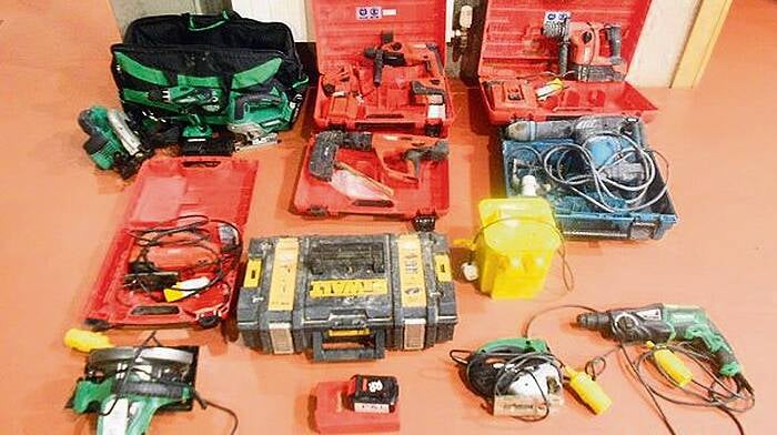 Stolen power tools worth €8,000 seized at Bantry market Image