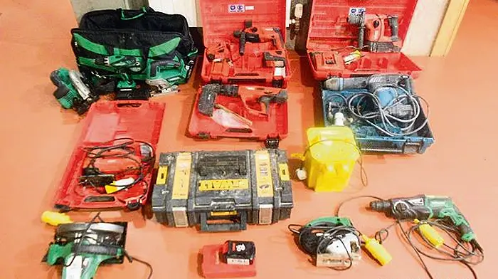 Stolen power tools worth €8,000 seized at Bantry market Image