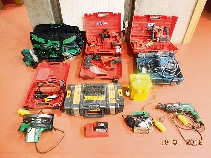 Stolen power tools worth €8,000 seized at Bantry market Image